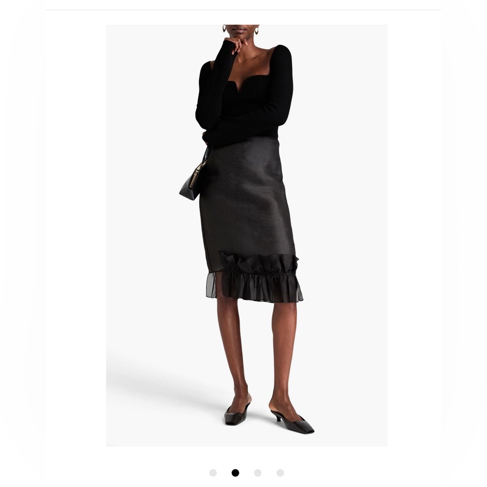 BITE STUDIOSFrilled-hem Silk-organza Midi Skirt
